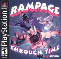 Rampage Through Time Playstation  box art